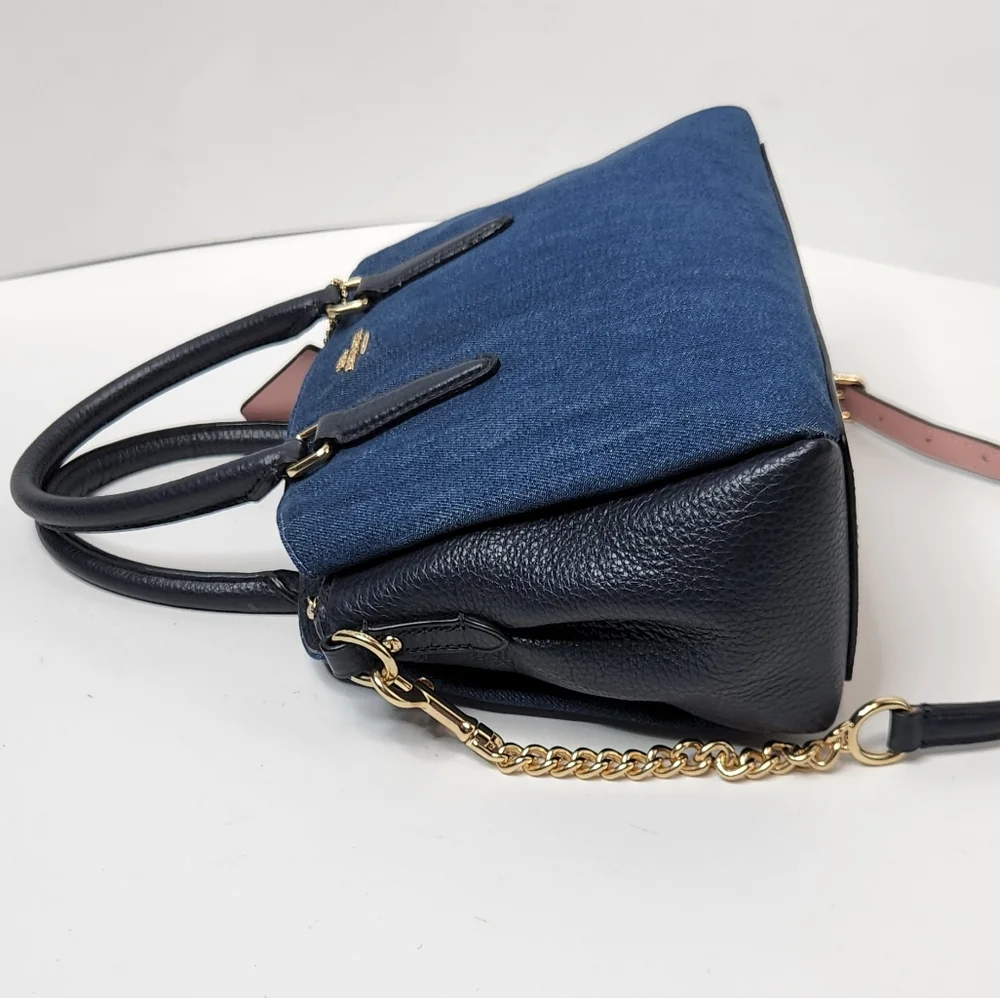 Coach Blue and Black Crossbody Bag - Picture 7 of 15